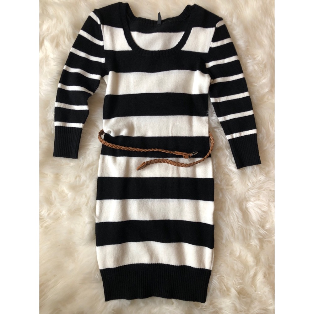 Striped Sweater dress